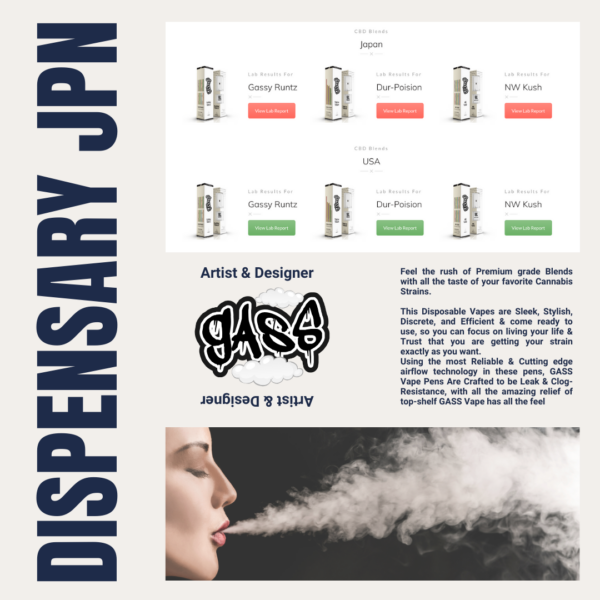CBD HI】 ガッシーランツ GASSY RUNTZ大容量 2ml（CBD-Hi GASS